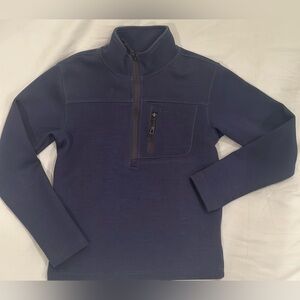 Properly Tied Boys Navy Blue Quarter-Zip Pullover